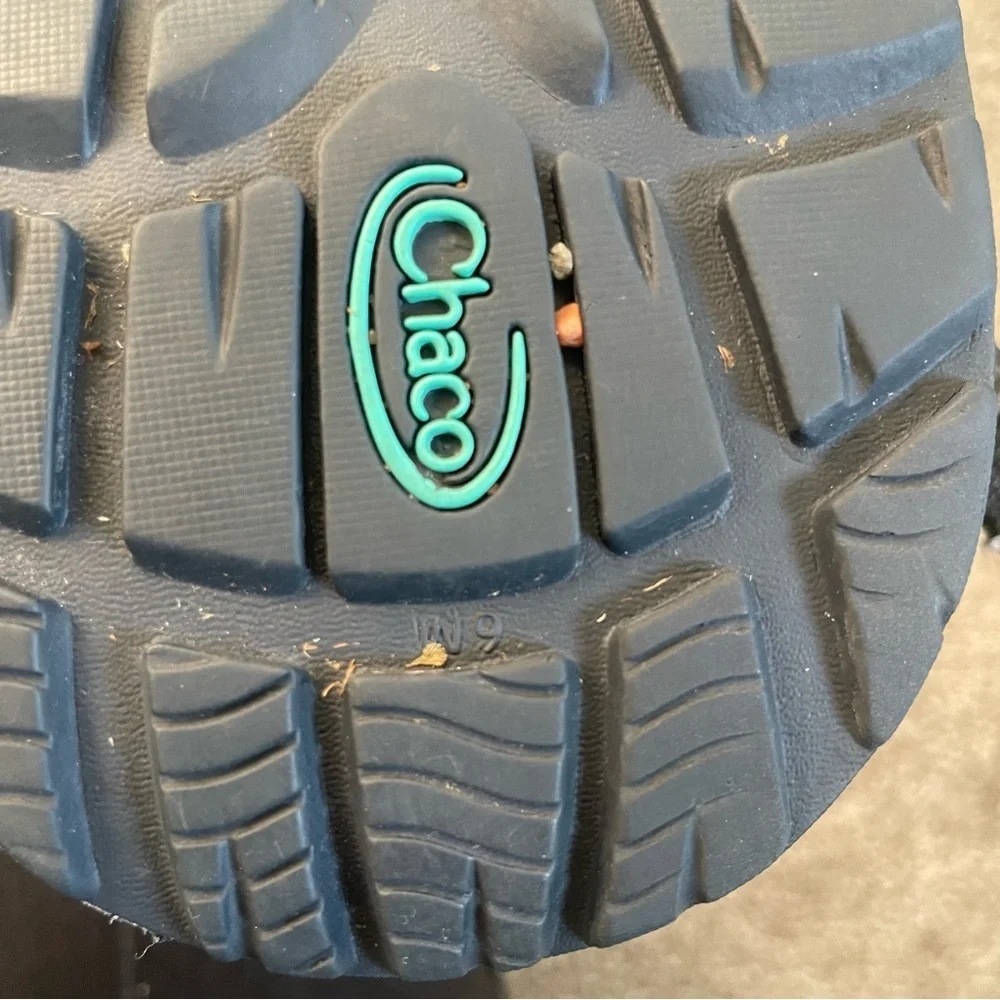 Chaco Z Cloud ZX2 Sandals Women’s Size 9 Hiking Water Shoes Toe Loop Green Black